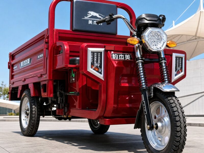 60V Electric Cargo Tricycle Three Wheel Utility Vehicle 501-800W 400kg Load Capacity Open Body