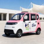 60V Electric Four Wheel Passenger Car Closed Body 4 Seat Transport Vehicle - image 5