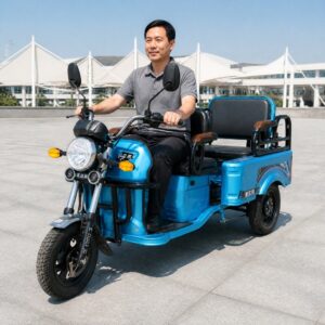 60V Electric Passenger Tricycle 3 Wheel Vehicle 4 Passenger 40km/h 90km Range Disc Brakes Open Body