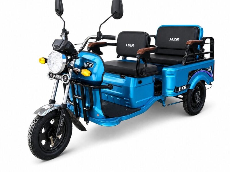 60V Electric Passenger Tricycle 3 Wheel Vehicle 4 Passenger 40km/h 90km Range Disc Brakes Open Body