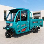 60V Electric Cargo Tricycle 501-800W Closed Cabin Three Wheel Utility Vehicle Rear Load Bed - image 6