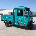 60V Electric Cargo Tricycle 501-800W Closed Cabin Three Wheel Utility Vehicle Rear Load Bed - image 8