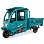 60V Electric Cargo Tricycle 501-800W Closed Cabin Three Wheel Utility Vehicle Rear Load Bed - image 5