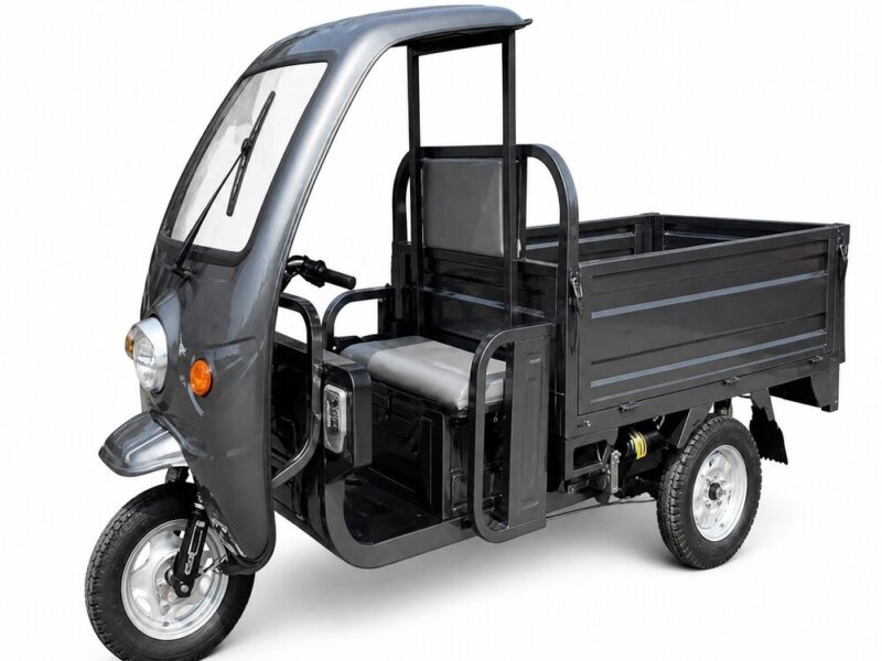 60V High Power Electric Cargo Tricycle Open Three Wheel Utility Vehicle 45km/h Speed