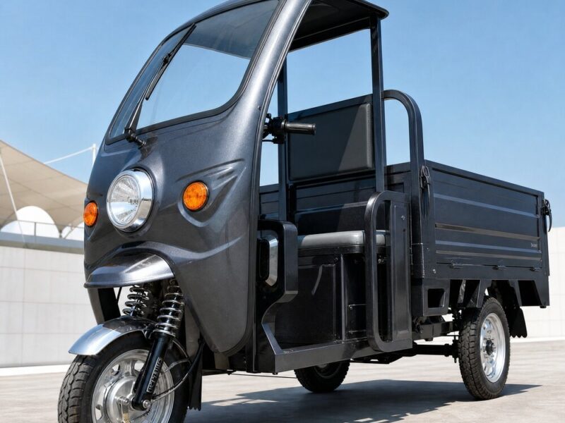60V High Power Electric Cargo Tricycle Open Three Wheel Utility Vehicle 45km/h Speed