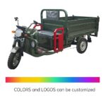 60V Open Body Cargo Electric Tricycle Three Wheel Utility Vehicle Front and Rear Disc Brakes - image 2