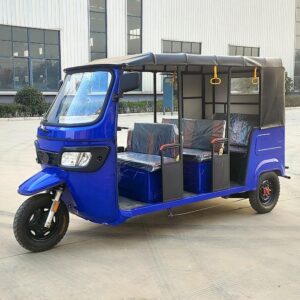 60V Open Electric Passenger Tricycle 501-800W Three Wheel Rickshaw 14 Inch Disc Brake Urban Transport