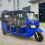 60V Open Electric Passenger Tricycle 501-800W Three Wheel Rickshaw 14 Inch Disc Brake Urban Transport - image 2