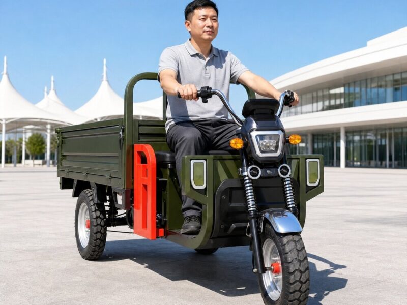 60V Over 1000W Electric Cargo Tricycle 400kg Payload Three Wheel Utility Vehicle Farm Transport