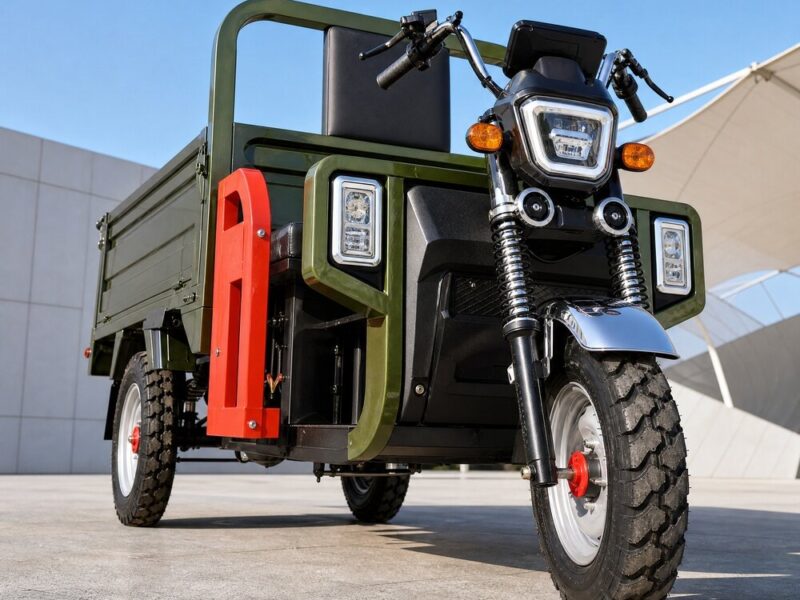 60V Over 1000W Electric Cargo Tricycle 400kg Payload Three Wheel Utility Vehicle Farm Transport