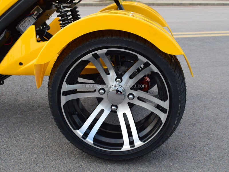 72V Electric 3-Wheel 2-Passenger Tricycle Scooter Open Body Design High-Speed 1500W Powerful Performance Disc Brakes CE