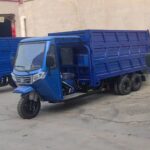 9 Wheel Tricycle High-Sided Gasoline Heavy-Duty 300cc 350cc Petrol Engine with One-piece Molded Cab Motorized Cargo Tricycle - image 2