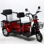 Adjustable Three-Seat Electric Tricycle 600W Rear Hub Motor Lead Acid Battery Steel Frame 3 Wheels - image 5