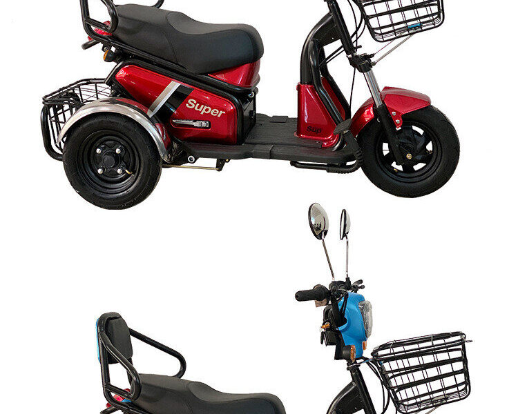 Adult 1000 Watt Electric Tricycle 3-Wheel Open Body Available in 48v and 60v Cheap Alternative to Traditional Bicycles