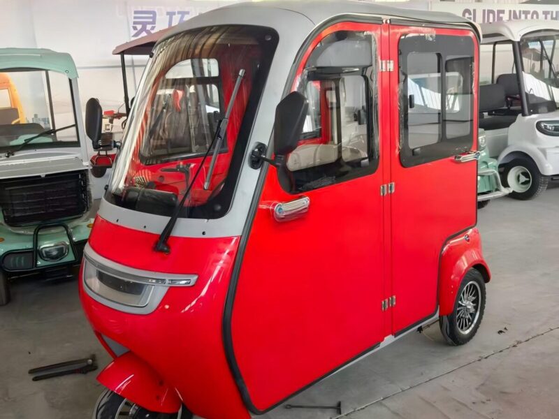 Adult Electric Tricycle Enclosed 4-Passenger Rainproof Design