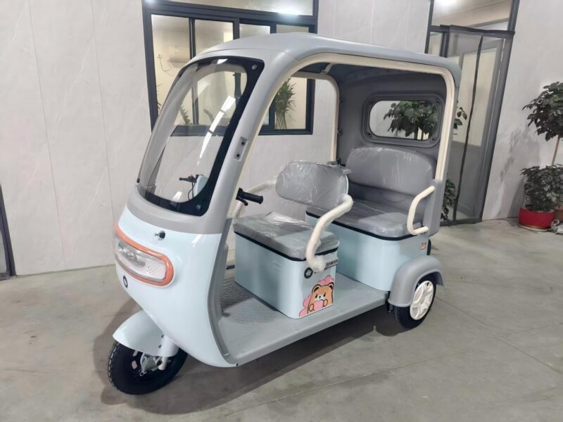 Adult Electric Tricycle Enclosed 4-Passenger Rainproof Design
