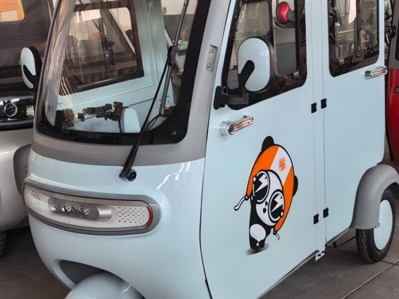 Adult Electric Tricycle Enclosed 4-Passenger Rainproof Design