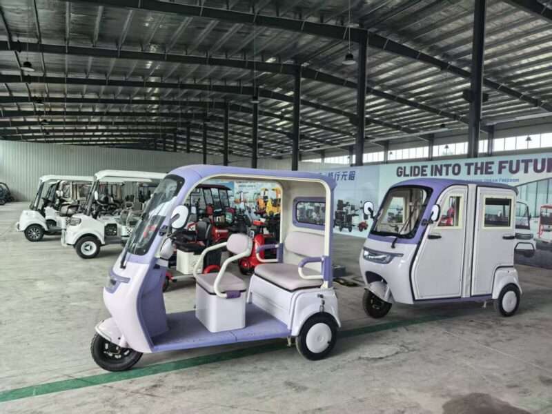 Adult Electric Tricycle Enclosed 4-Passenger Rainproof Design