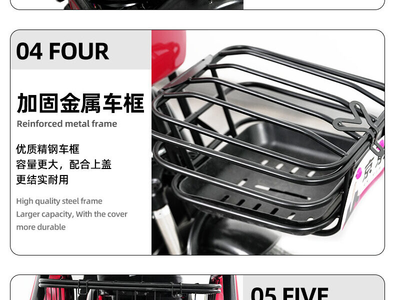 Adult Three-Wheel Electric Tricycle Open 48V 600W Passenger Tricycle Bike Electric Tricycle for Sale