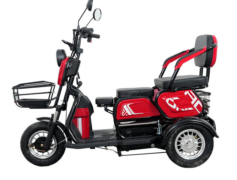 Adult Three-Wheel Electric Tricycle Open 48V 600W Passenger Tricycle Bike Electric Tricycle for Sale