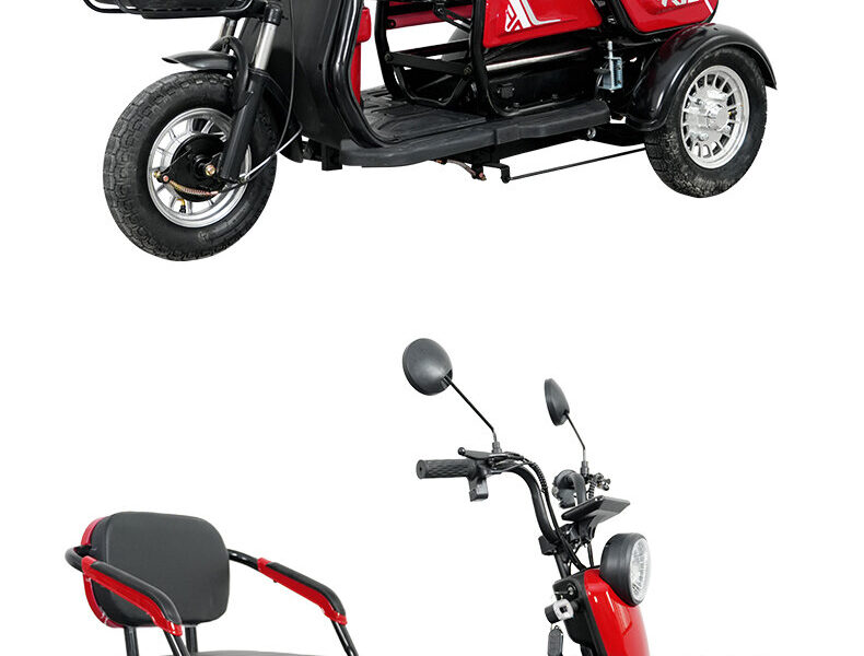 Adult Three-Wheel Electric Tricycle Open 48V 600W Passenger Tricycle Bike Electric Tricycle for Sale