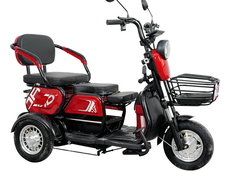 Adult Three-Wheel Electric Tricycle Open 48V 600W Passenger Tricycle Bike Electric Tricycle for Sale