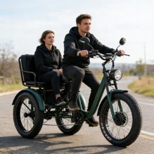All Terrain Electric Tricycle Fat Tire 3 Wheel Bike for Adults Snow Beach Mountain Off Road Riding