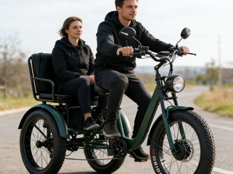 All Terrain Electric Tricycle Fat Tire 3 Wheel Bike for Adults Snow Beach Mountain Off Road Riding