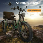All Terrain Electric Tricycle Fat Tire 3 Wheel Bike for Adults Snow Beach Mountain Off Road Riding - image 2