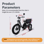 All Terrain Electric Tricycle Fat Tire 3 Wheel Bike for Adults Snow Beach Mountain Off Road Riding - image 5
