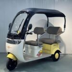 Aluminum Electric Tricycle with Rear Hub Motor and Shed 3-Wheel Design Power Supply From Lead-Acid Battery - image 4
