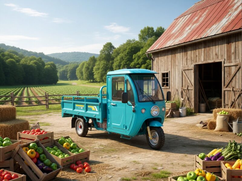 Bulk Customized Electric Cargo Tricycle Heavy Duty Tricycles for Transporting Goods to Markets Warehouses and Farms