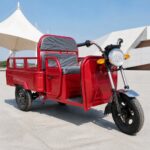 Cargo Electric Tricycle Open Three Wheel Transport Vehicle Two Person Carrier 351-500W 60V 300-12 Tires - image 3
