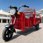 Cargo Electric Tricycle Open Three Wheel Transport Vehicle Two Person Carrier 351-500W 60V 300-12 Tires - image 4