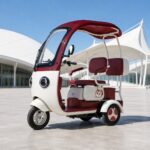 Cheap Beautiful 3 Wheel Electric Pedal Scooter Chopper Tricycle Prices for 2 Adults Passenger Seat Sale at Home with Roof - image 6