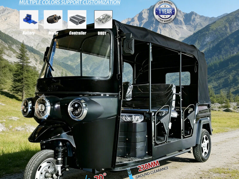 China’s 4000W 5000W Watts Electric Tuk Tuk Electric Tricycle for 7 Passengers