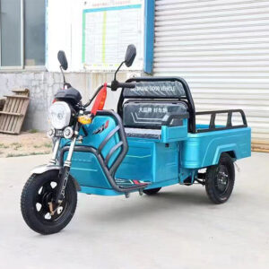 Chinese Cheaper New Model Electric Tricycle Cargo Three Wheel Open Body High Payload Steel Iron