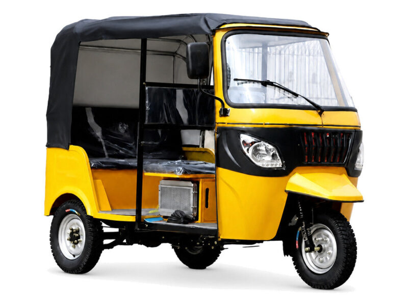 2026 Electric Double Row Passenger Tuk Tuk 3 Wheel 60V Tricycle
