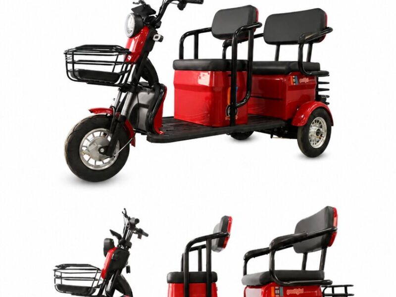 Chinese-Made Electric Tricycle New Energy Three-Wheel High Speed Open Body 60V Voltage