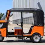 Comfortable Seats Closed Body 6 Passengers High Payload Fuel Powered Gasoline Tuk Tuk Petrol Three Wheeled Motorcycle - image 2