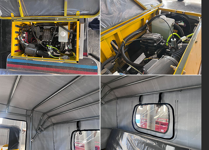 Commercial Passenger Carrying Electric Taxi Vehicle Three Wheel Tricycle