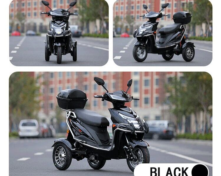 EEC DOT Certified Outdoor Electric Tricycle Motorcycle 3 Wheel Electric Scooter for Adults & Elderly Open Body Type