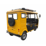 Electric Passenger Tricycle 3 Seats 3 Rows Tuk Tuk 72V Over 1000W Open Body Drum Brake Taxi Transport - image 2