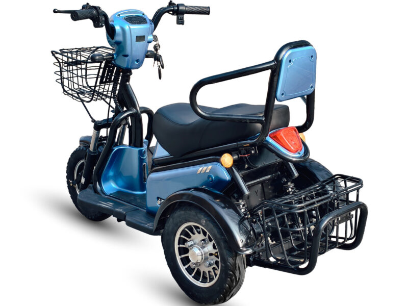 500w Open Body Electric Tricycle 3 Wheel Scooter 2 Seats Electric Mobility Trike Outdoor for Adult Daily Errands