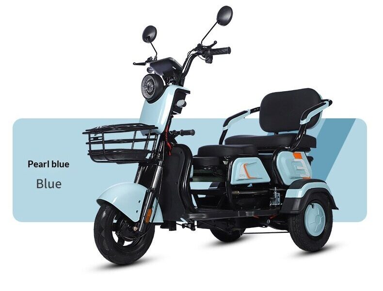 Electric Tricycle Adults Small Cargo Model Elderly Open 500W Power 100-200kg Payload 50-70km Range