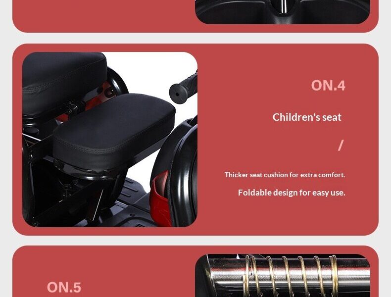 Electric Tricycle Adults Small Cargo Model Elderly Open 500W Power 100-200kg Payload 50-70km Range