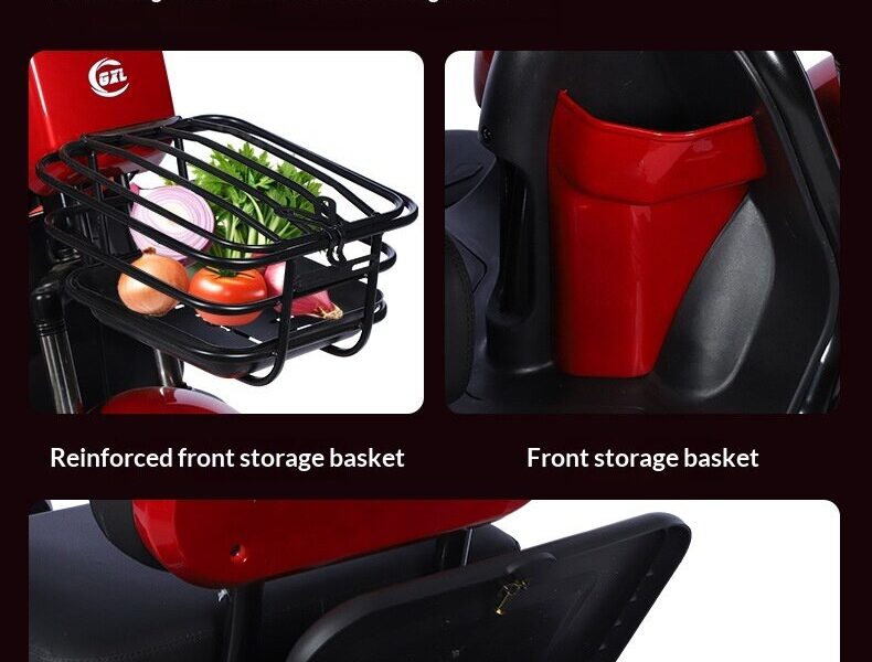 Electric Tricycle Adults Small Cargo Model Elderly Open 500W Power 100-200kg Payload 50-70km Range