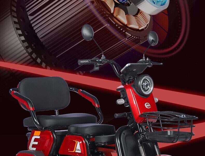 Electric Tricycle Adults Small Cargo Model Elderly Open 500W Power 100-200kg Payload 50-70km Range