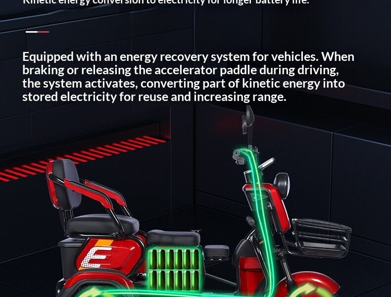 Electric Tricycle Adults Small Cargo Model Elderly Open 500W Power 100-200kg Payload 50-70km Range