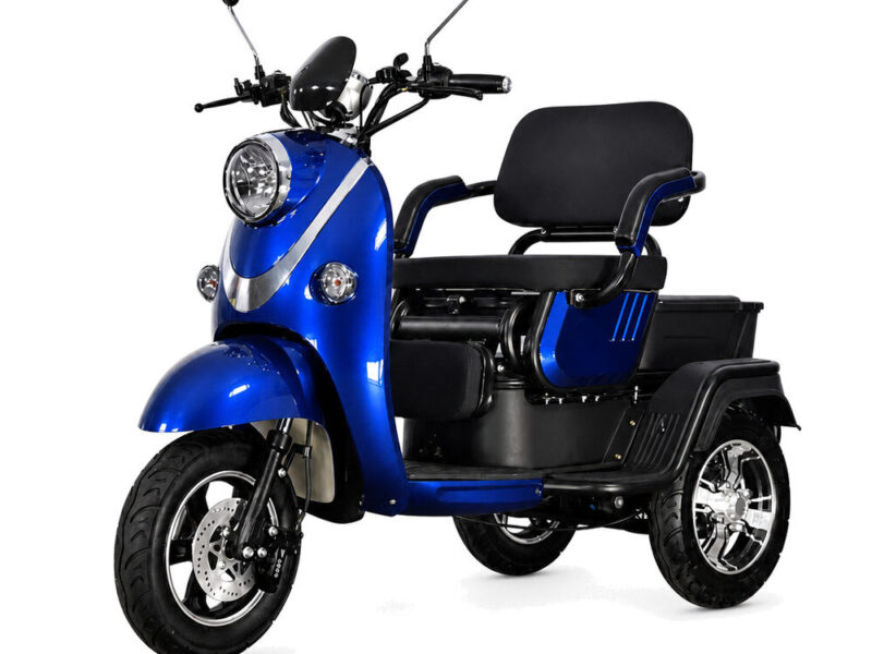 Electric Tricycle Scooter High Quality 60V 1000W+ 25km/h Low-Speed 70km Lithium Power Three Wheels Open Body Adults 400kg